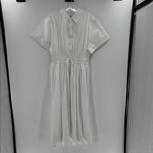 J. Crew Women's Elena shirtdress in cotton poplin - White - 10 - New with tags - Picture 1 of 11